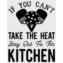 Take The Heat Pickleball Sticker