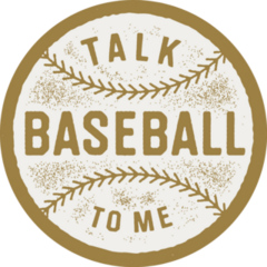 Talk Baseball To Me Typography Sticker