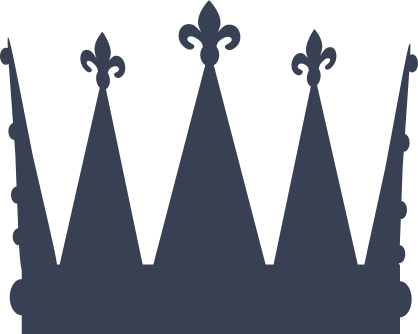 Tall Bumpy Crown Sticker