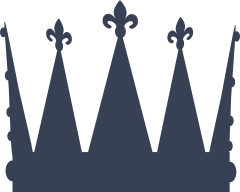 Tall Bumpy Crown Sticker