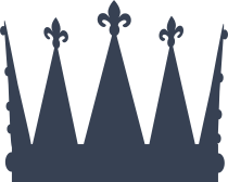 Tall Bumpy Crown Sticker