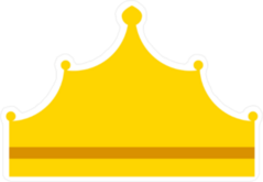 Tall King Crown Icon Sticker