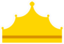Tall King Crown Icon Sticker