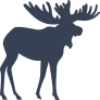 Tall Moose Sticker