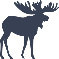 Tall Moose Sticker