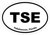 Tallahassee, Florida Oval Stickers