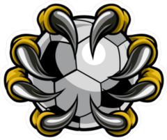 Talons Gripping Soccer Ball Sticker