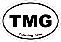 Tamuning, Guam Oval Stickers