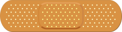 Tan Band Aid Bandage Sticker