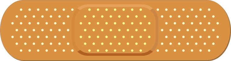 Tan Band Aid Bandage Sticker