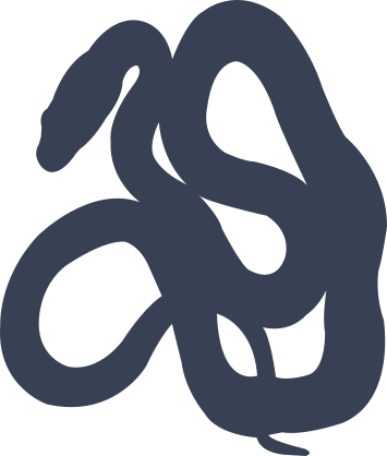 Tangled Snake Sticker