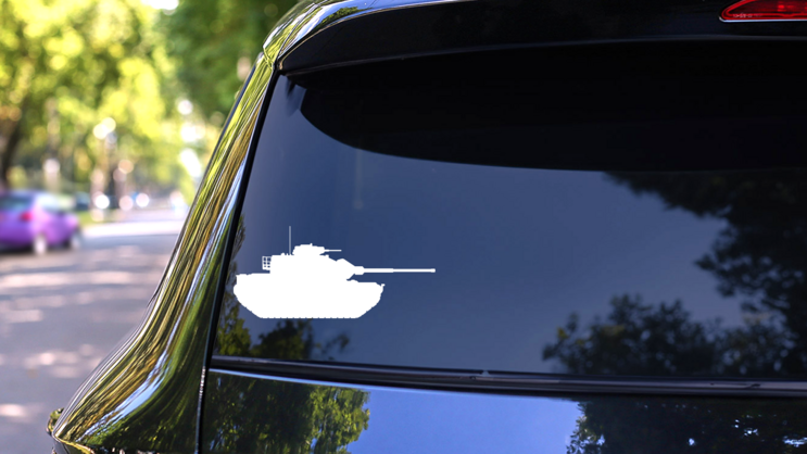 Tank Sticker on a Rear Car Window (New) example