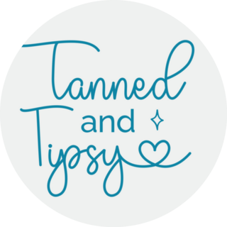 Tanned And Tipsy Summer Lake Quote Sticker