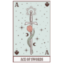 Tarot Card Ace Of Swords Sticker