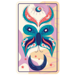 Tarot Card Butterfly Magic Celestial Sticker