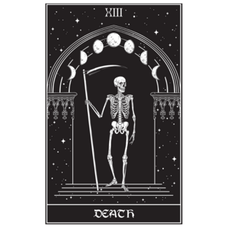 Tarot Card Death Grim Reaper Sticker