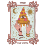 Tarot Card: Pizza Fortune Teller Sticker