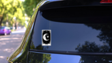 Tarot Card The Moon Tattoo Sticker  on a Rear Car Window (New) example