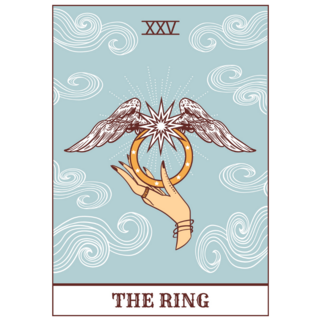Tarot Card The Ring Sticker