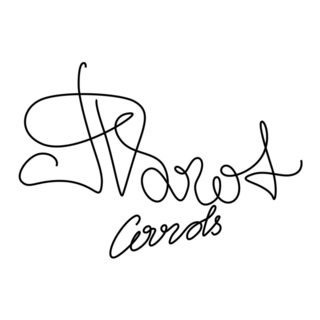 Tarot Cards, Hand Drawn Lettering Sticker
