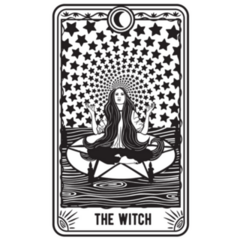 Tarot Cards The Witch Sticker