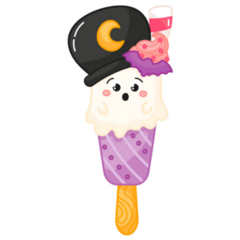 Tasty Kawaii Ice Cream Sticker