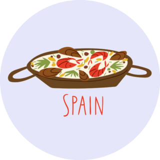 Tasty Spanish Food Paella Sticker