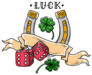 Tattoo Horseshoe With Dice Sticker