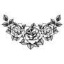 Tattoo Roses Flower Set Sticker