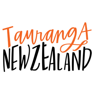 Tauranga New Zealand Lettering Sticker
