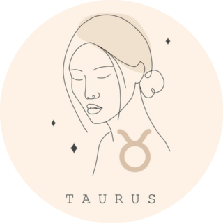 Taurus Astrological Abstract Woman Sticker