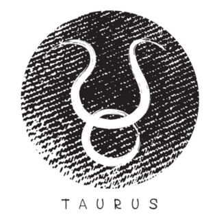 Taurus With Grunge Frame Sticker