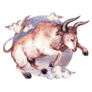 Taurus - Zodiac Symbol Watercolor Sticker