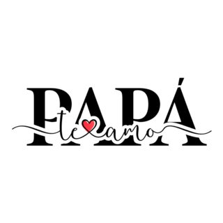 Te Amo, Papa, Calligraphy Sticker