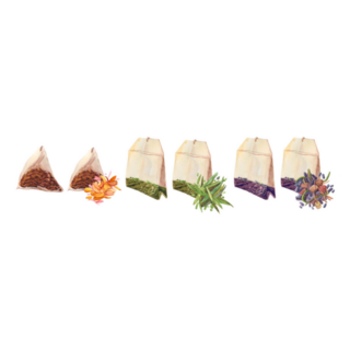 Tea Bag Watercolour Illustration Sticker