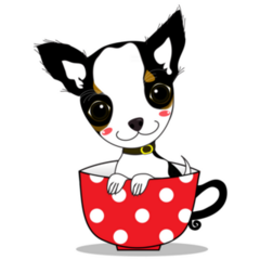 Tea Cup Chihuahua Sticker