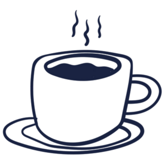 Tea Cup Doodle Sticker