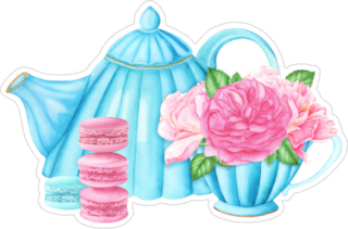 Tea Party Sticker