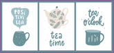 Tea Pots And Lettering Quotes Sticker