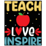 Teach Love Inspire Teacher Lettering Sticker