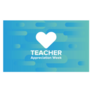 Teacher Appreciation Week Blue Sticker