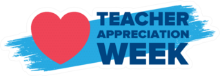 Teacher Appreciation Week Heart Illustration Sticker