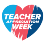 Teacher Appreciation Week Heart Sticker