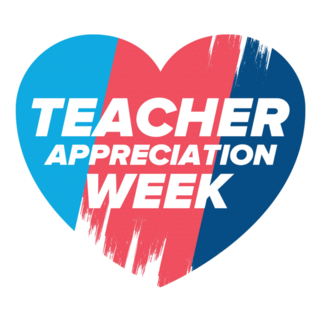 Teacher Appreciation Week Heart Sticker