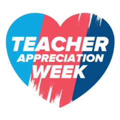 Teacher Appreciation Week Heart Sticker