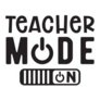 Teacher Mode On Lettering Sticker