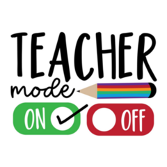 Teacher Mode On Sticker
