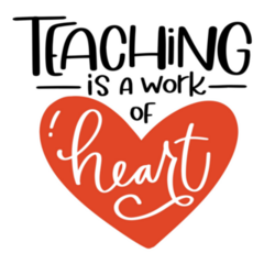 Teaching Is A Work Of Heart Beautiful Sticker