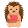Teacup Hedgehog Sticker