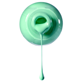 Teal Nail Polish Bottle Spill Sticker